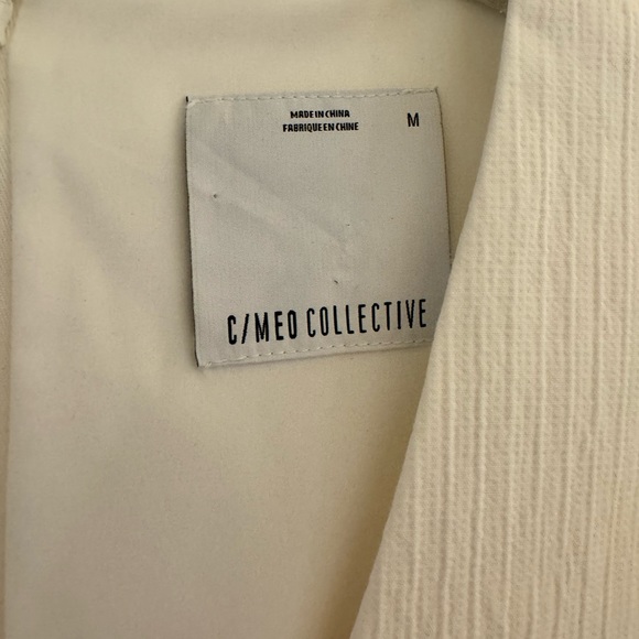 C/MEO Collective White Mini Dress with Bell Sleeves - Picture 6 of 10